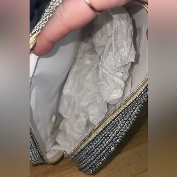 Chanel Black and Silver Women's Cosmetic Pouch - Picture 3 of 3